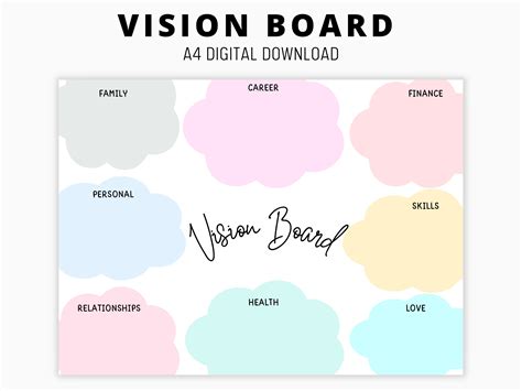 Create Your Dream Life With Our Free Vision Board Template