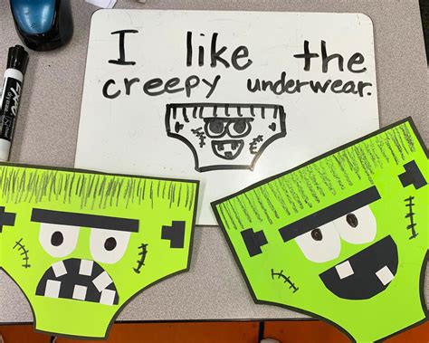 Creepy Pair Of Underwear Design Template