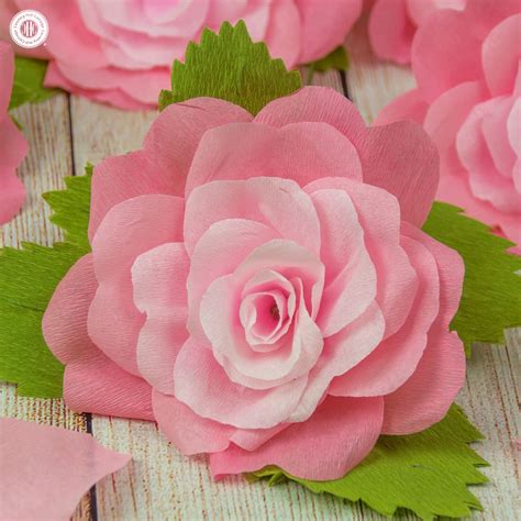 Crepe Paper Flower Templates For Beautiful Diy Crafts