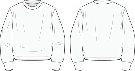 Crew Neck Sweatshirt Template Design And Customization Guide