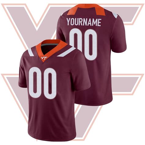 Custom Virginia Tech Hokies Football Jersey