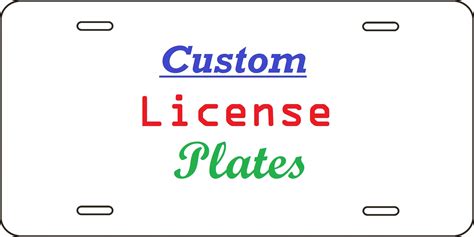 Customizable Editable License Plate Template Designs