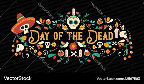 Day Of The Dead Banner Template Design Ideas