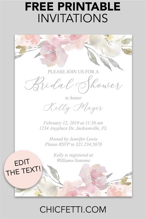 Design Your Dream Online Bridal Shower Invitations