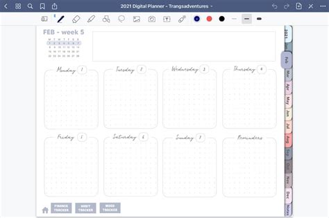 Digital Planner Templates For Goodnotes Users