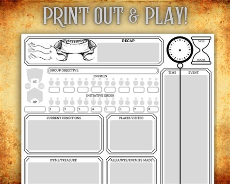 Dnd Campaign Planning Made Easy Template