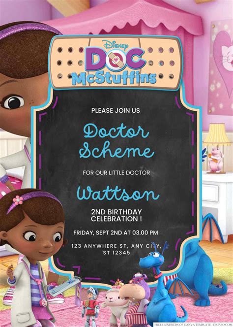 Doc Mcstuffins Invitation Templates Free Download