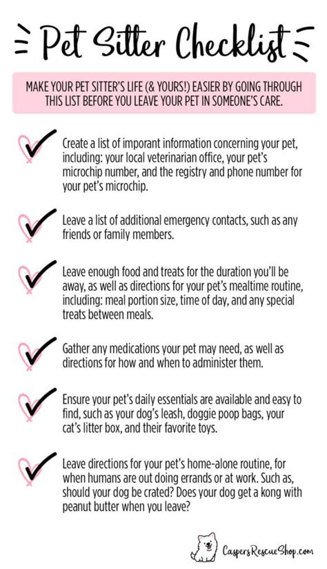 Dog Sitter Instructions Template Made Easy