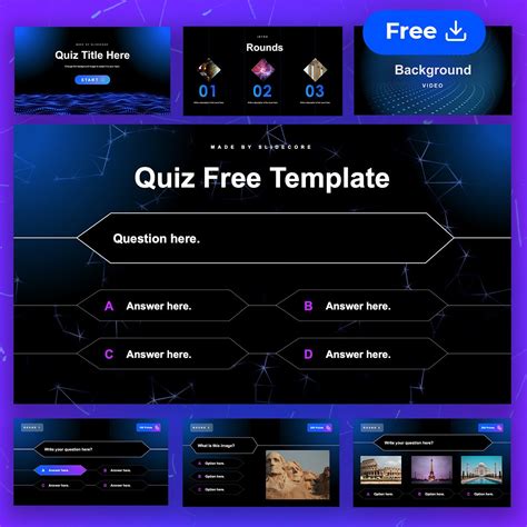 Download Free Quiz Ppt Template Instantly