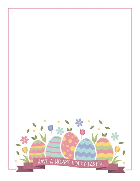 Easter Bunny Letter Template In Microsoft Word