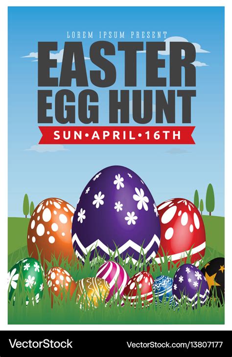 Easter Egg Hunt Flyer Template Free Download