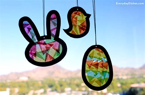 Easter Egg Suncatcher Craft Template