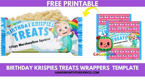 Easy Rice Krispie Treat Template Free Download Now