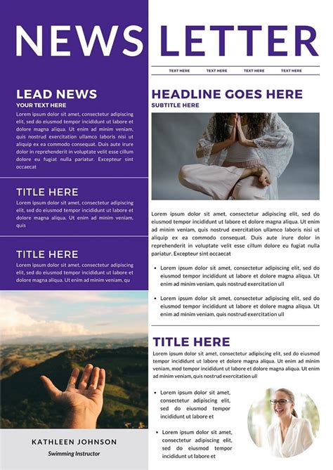 Editable Newsletter Templates For Powerpoint Free Download