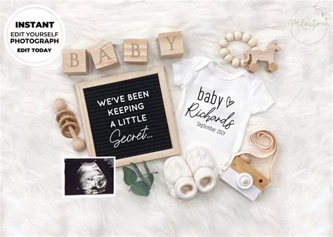 Editable Pregnancy Announcement Templates Free Download