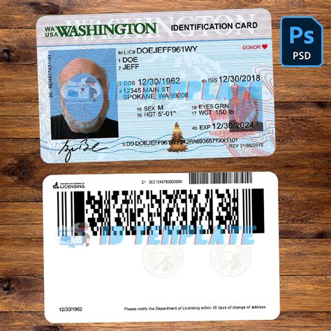 Editable Temporary Id Template For Instant Customization