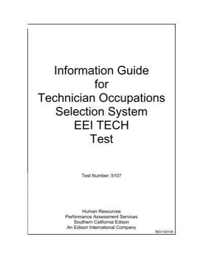 Eei Tech Test 5107: A Comprehensive Preparation Guide