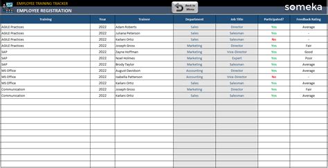 Employee Tracker Excel Template For Easy Staff Management