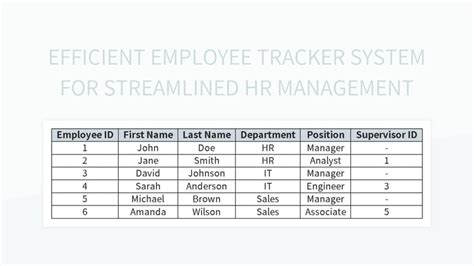 Employee Tracking Excel Template For Streamlined Management