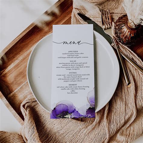 Etsy Wedding Menu Templates Made Easy