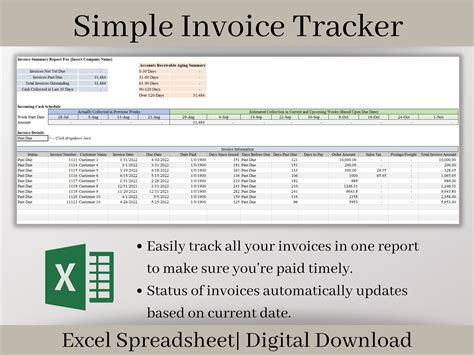 Excel Invoice Tracker Template For Small Business Owners