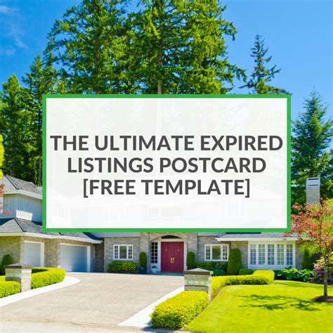 Expired Listing Postcard Template For Real Estate Agents