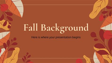 Fall Google Slides Template: Free Autumn Theme Download