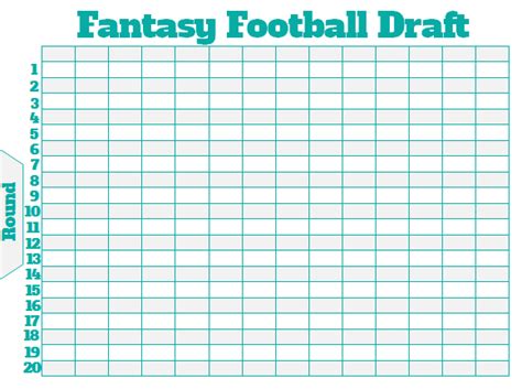 Fantasy Football Draft Board Template Made Easy