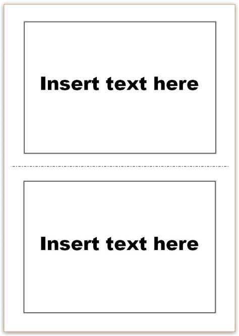 Flash Cards Word Template For Effective Learning