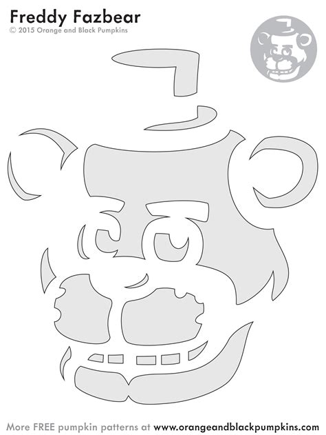 Fnaf Pumpkin Carving Stencils Templates