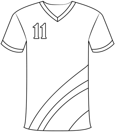 Football Jersey Template Printable Design For Free