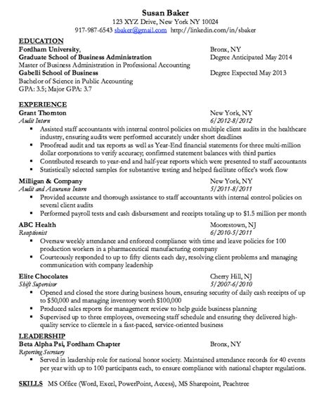 Fordham Gabelli Resume Template: Boost Your Job Prospects