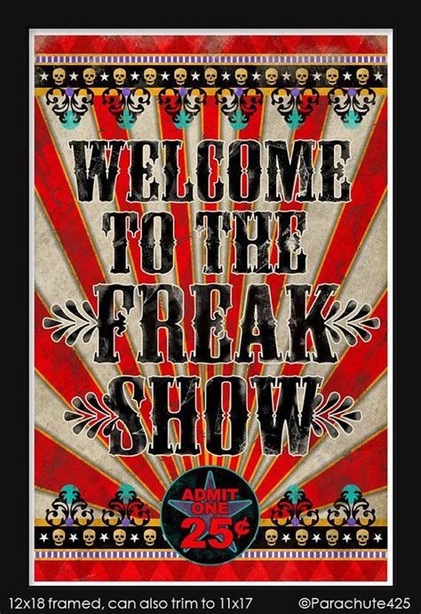 Freak Show Poster Template Designs