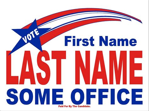 Free Campaign Yard Sign Templates For Politicians