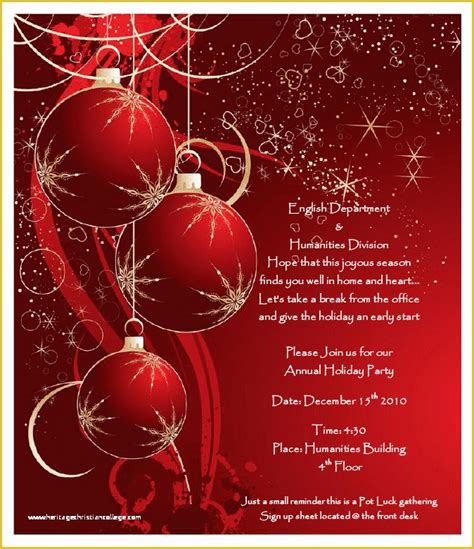 Free Christmas Party Flyer Template For Word