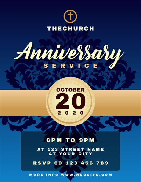 Free Church Anniversary Templates And Ideas