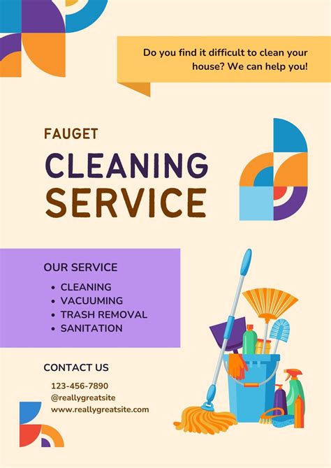 Free Cleaning Service Flyer Template Download