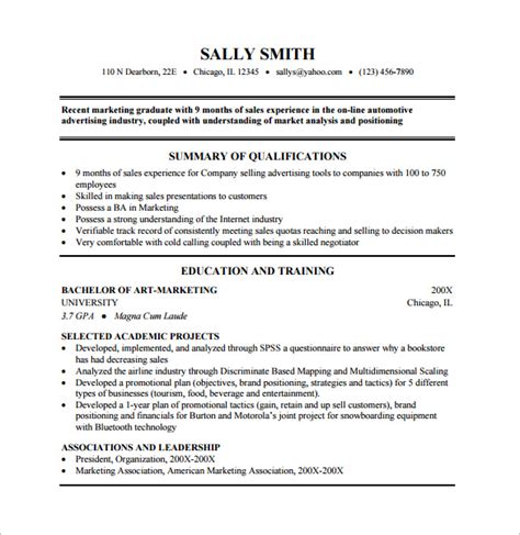 Free Combination Resume Template Download For Job Seekers