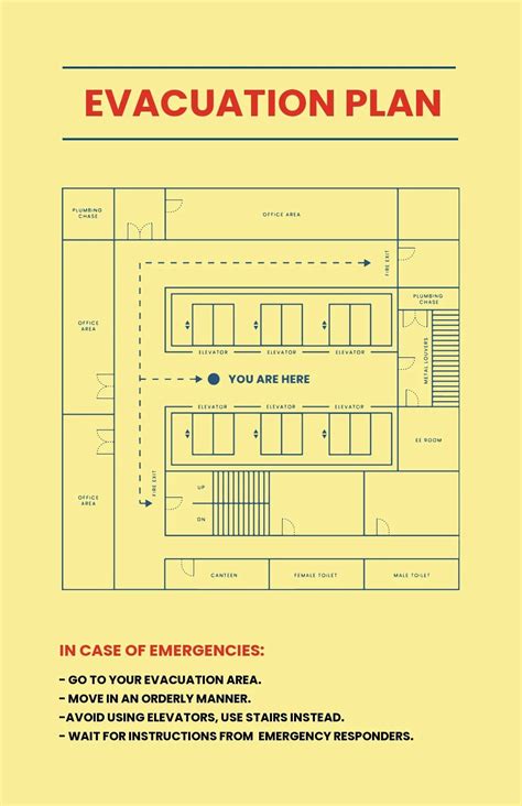 Free Editable Fire Evacuation Plan Template Download