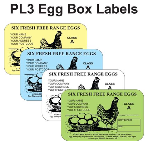 Free Egg Carton Labels Template Printable Download