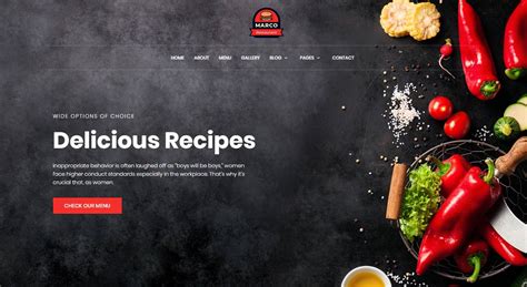 Free Food Website Templates Html Css Download