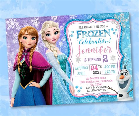 Free Frozen Invitation Template Download For Kids Parties