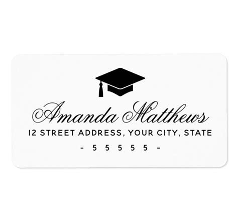 Free Graduation Address Label Templates