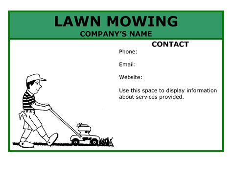 Free Lawn Care Templates To Simplify Your Yard Work