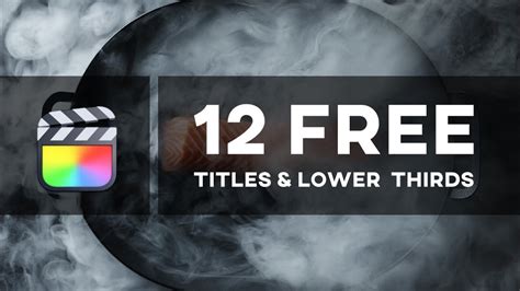 Free Lower Thirds Templates For Final Cut Pro