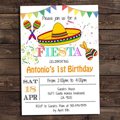 Free Mexican Fiesta Invitation Templates Download Now