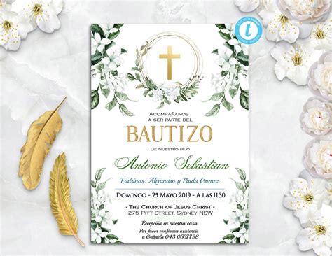 Free Mi Bautizo Invitation Templates To Download