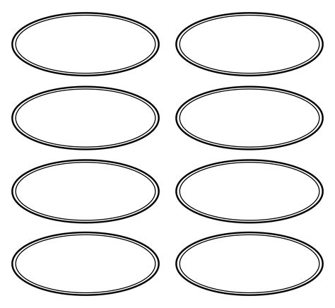 Free Oval Template Printable For Your Next Project