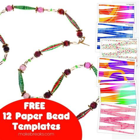 Free Paper Bead Templates To Download And Create