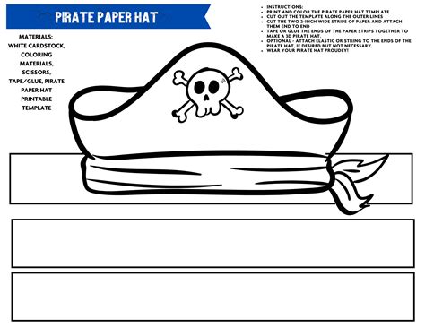 Free Pirate Hat Template To Download And Print